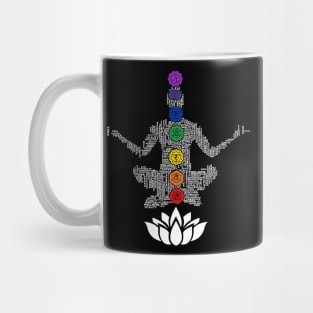 Typography Yoga Chakras II Mug